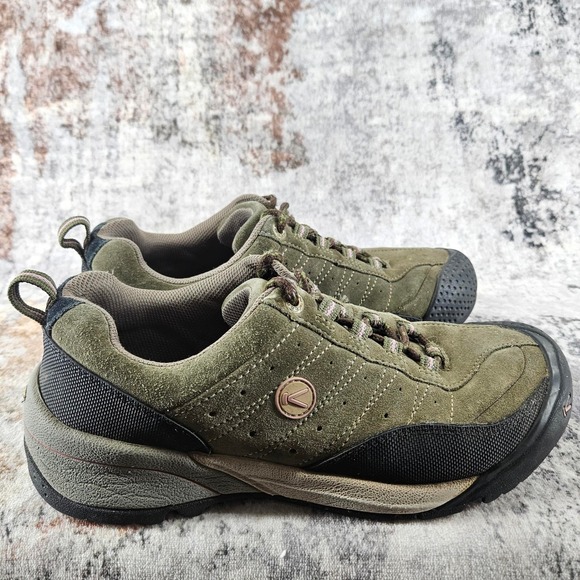 Keen Hiking Trail Shoes Womens 10 Olive Green Suede Lace Up Rubber Toe Rugged - Picture 5 of 16